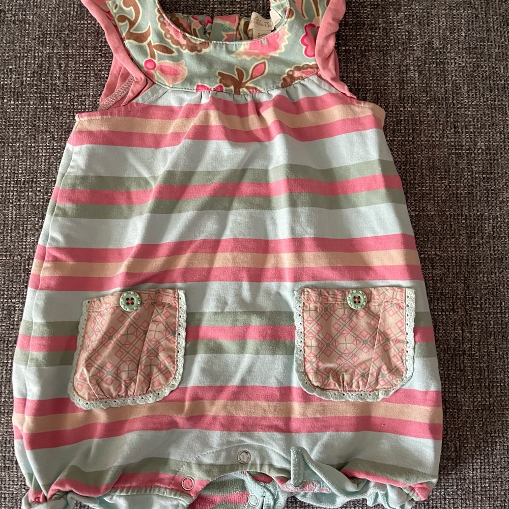 Stripped Matilda Jane romper 3-6m